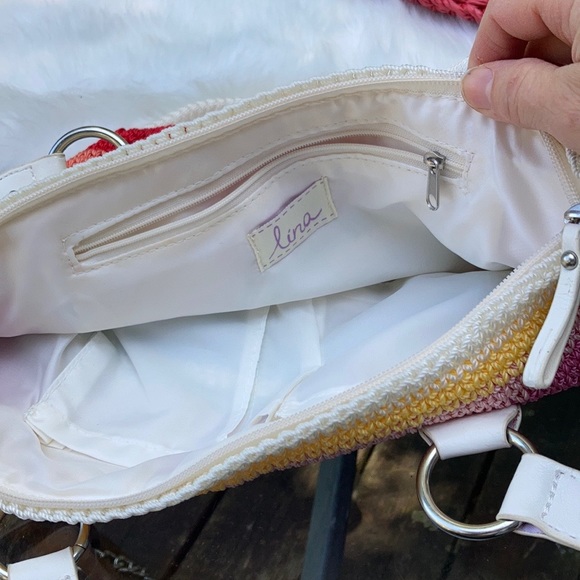 Rainbow crochet Lina bag and matching shopper - Picture 7 of 11